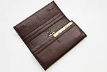 Жіночий шкіряний гаманець застібка магніт Kochi коричневий 806-Coffee, фото 3