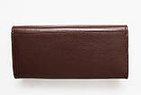 Жіночий шкіряний гаманець застібка магніт Kochi коричневий 806-Coffee, фото 7