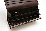Жіночий шкіряний гаманець застібка магніт Kochi коричневий 806-Coffee, фото 8