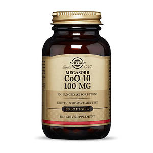 Коензим Q10 Solgar CoQ-10 100мг megasorb 90 softgels