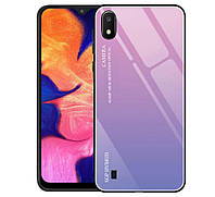 Чехол бампер Primolux Gradient Glass для Samsung Galaxy A10 2019 (SM-A105) - Pink