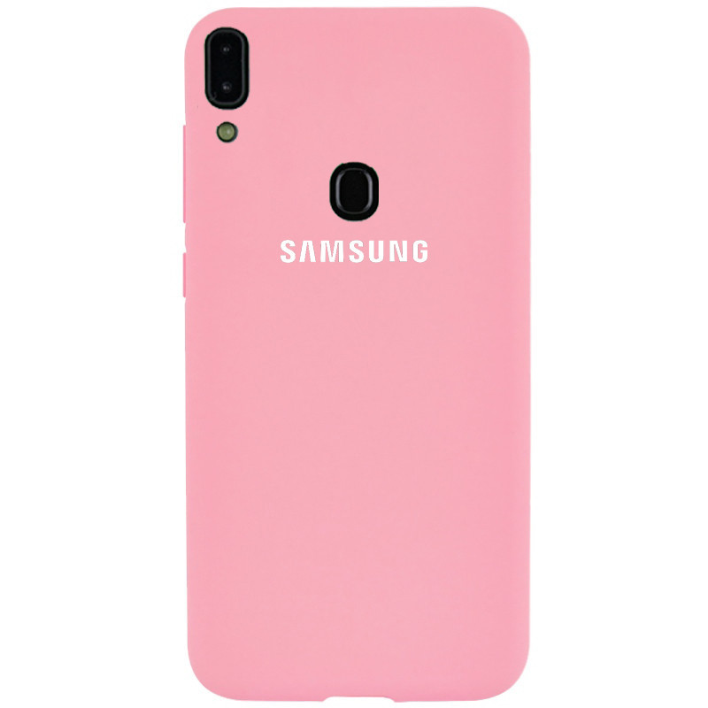 Чохол Silicone case для Samsung A20 (05) Pink рожевий, фото 1