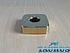 Золотий квадратний декоративний фланець ThermoPulse CUBE 60x60 h20 d25 мм (3/4") Gold чашка, розету, відбивач, фото 3