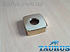Золотий квадратний декоративний фланець ThermoPulse CUBE 60x60 h20 d25 мм (3/4") Gold чашка, розету, відбивач, фото 5