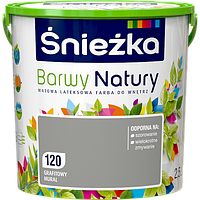 Краска латексная Sniezka Barwy Natury 120Т ГРАФИТОВЫЙ МУРАЛ 2.5 л