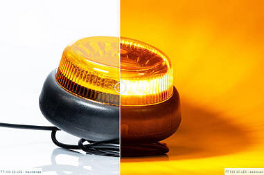 Проблисковий маячок Fristom жовтий FT-100 SC DF LED