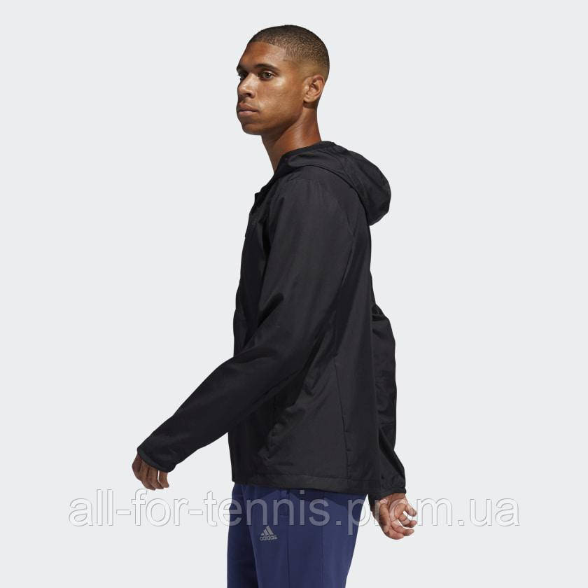 adidas own the run hooded wind jacket