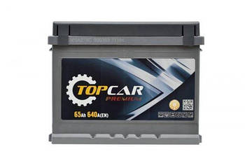 Автомобільний акумулятор TOP CAR Premium 65Ah/640A R+. Автомобільний (Топ-кар) АКБ Польща