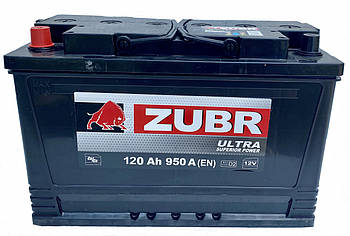 Автомобільний акумулятор  ZUBR Ultra 100Ah /950A L+. Автомобільний (Зубр) АКБ