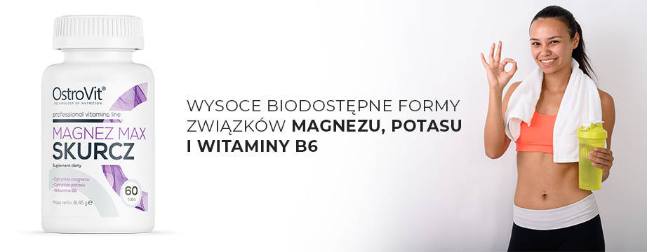 Цитрат магнію+вітаміни OstroVit Magnez Max Skurcz 60 таб., фото 3