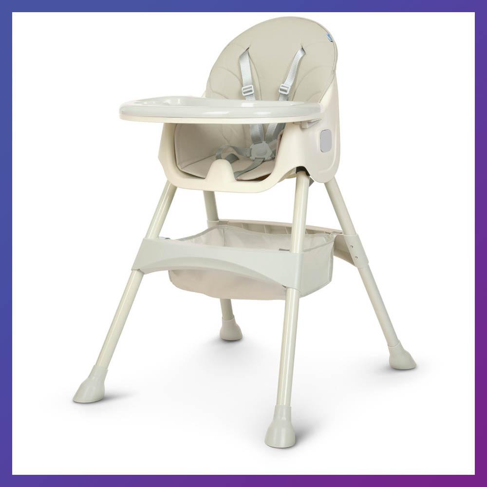 Дитячий стільчик для годування Bambi M 4136 Ice Gray сірий. Дитячий стільчик для годування, фото 1