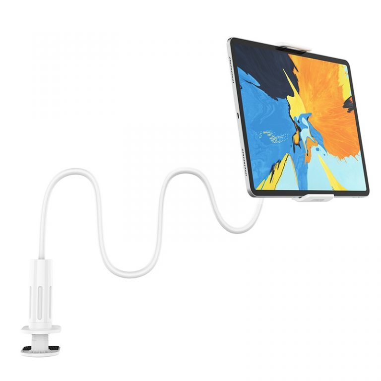 Підставка з прищепкою для планшета і телефону BOROFONE Bright shell tablet PC stand BH24 Білий, фото 1