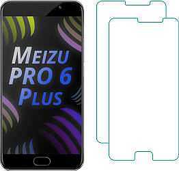 Комплект Meizu PRO 6 Plus Захисні Стекла (2 шт.) (Мейзу Про 6 Плюс)