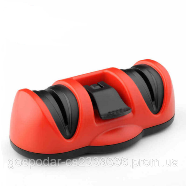 Подвійна стругачка для ножів на присоску Kitchen Suction cup knife sharpener