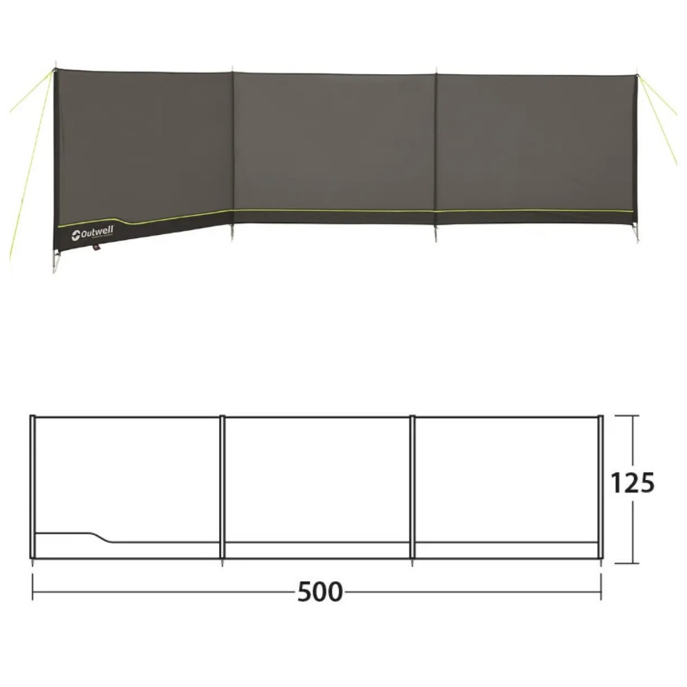 Тент пляжний Outwell Windscreen Grey (111161)