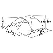Намет двомісний Easy Camp Quasar 200 Rustic Green (120394), фото 2