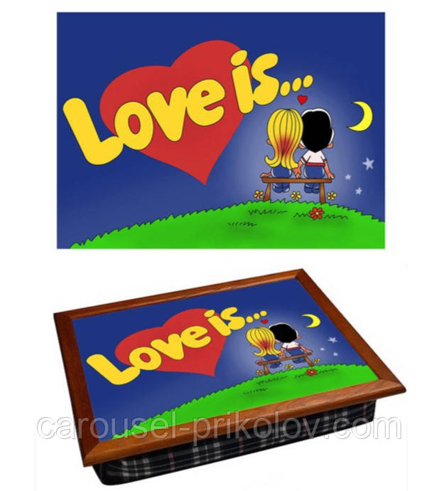 Таця подушка Love is
