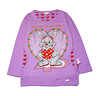 Туніка для дівчинки "Заєць в сердечку" (від 3 до 6 років)