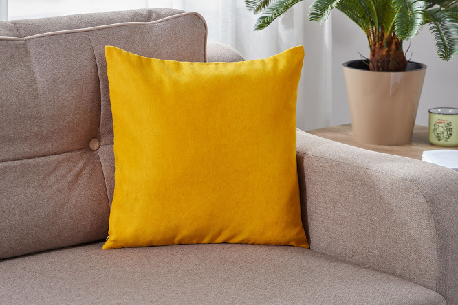 Подушка декоративная желтого цвета - фото 1 - id-p1432124102