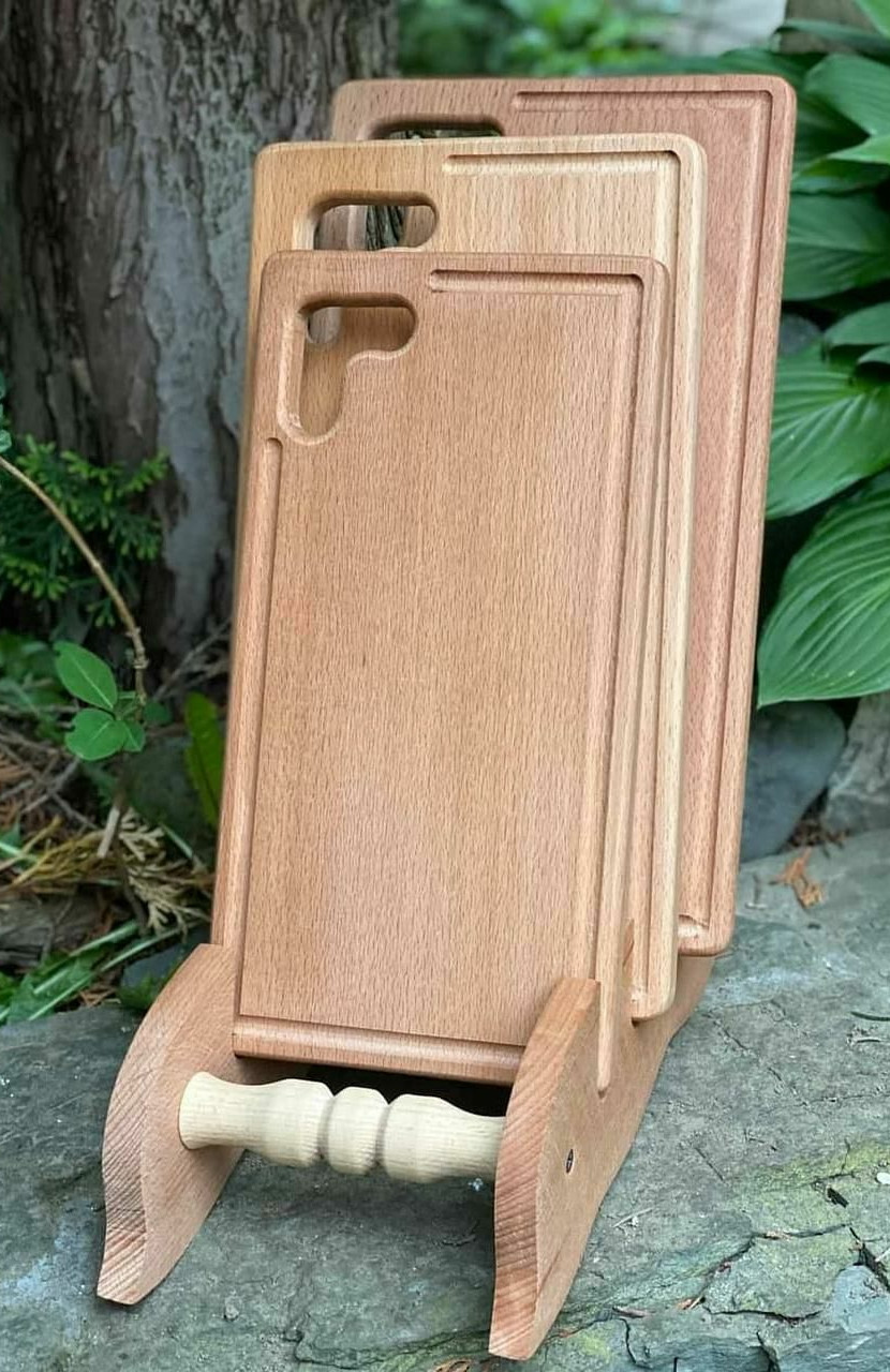 Набір дощок універсальний із канавкою для кухні (бук)