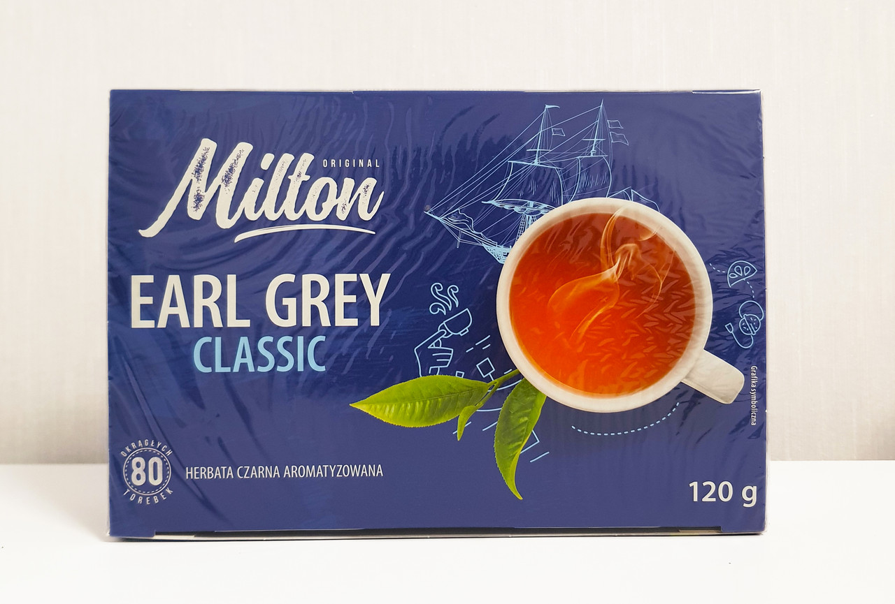 Чай чорний із бергамотом Milton Earl Grey Classic 80 пак. Польща