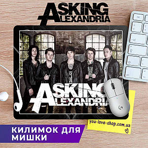 Килимок для мишки 30*20 см  Asking Alexandria "Black & White"