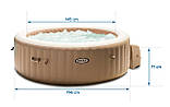 Джакузі Intex 28476 Ø 196 x 71см (4 місць, гідро масаж), фото 4