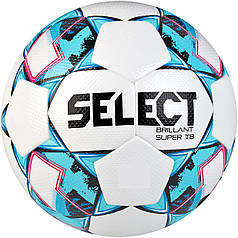 М'яч футбольний SELECT Brillant Super TB (051) біл/синій розмір 4