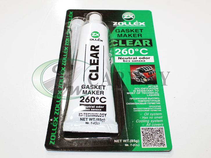 Герметик прокладок прозорий 85 г великий Преміум Zollex