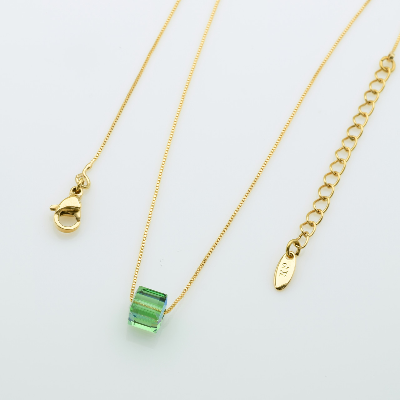 XUPING Кольє Позолота 18к Довжина 40+5см, Ширина 0.1см, Кулон Swarovski Висота 0.6см, Ширина 0.6см