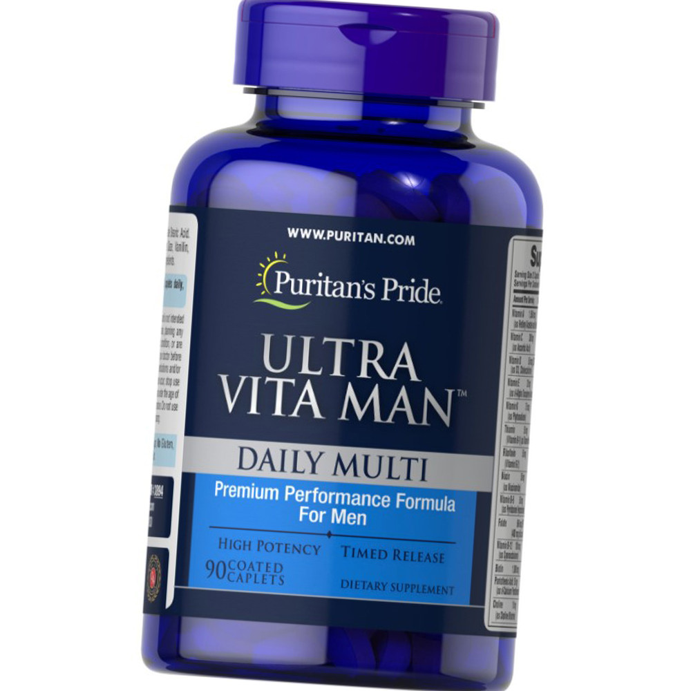 Вітаміни та мінерали для чоловіків Puritan's Pride Ultra Vita Man Time Release 90 таблеток