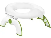 Дитячий дорожній горщик — туалет OXO Tot 2-in-1 Go Potty for Travel, накладка на унітаз., фото 5