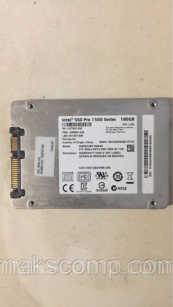 Intel ssd 1500 pro 180gb discount