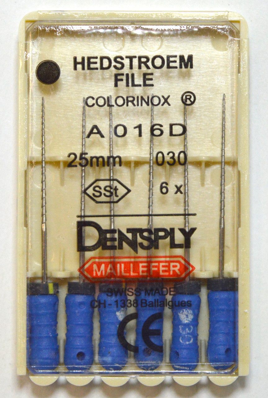 H-File 25 мм, пак.6шт, No030, Dentsply Maillefer