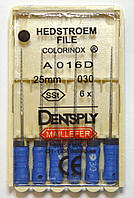 H-File 25мм, уп.6шт, №030, Dentsply Maillefer