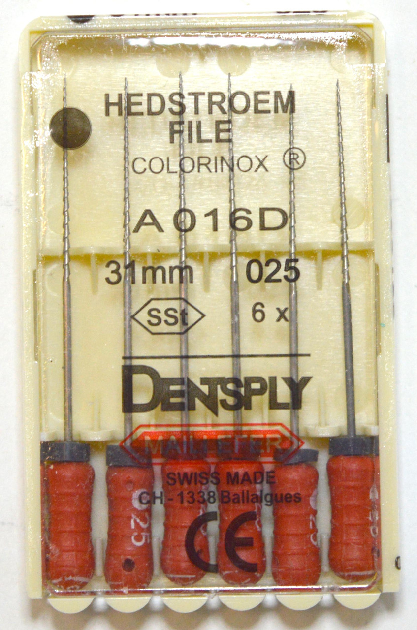 H-File 31 мм, пак.6шт, No025, Dentsply Maillefer