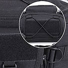 Тактична сумка поясна Fox армійська чорна сумка на плече повсякденна LG473 тактичні сумки чорні Fox, фото 6