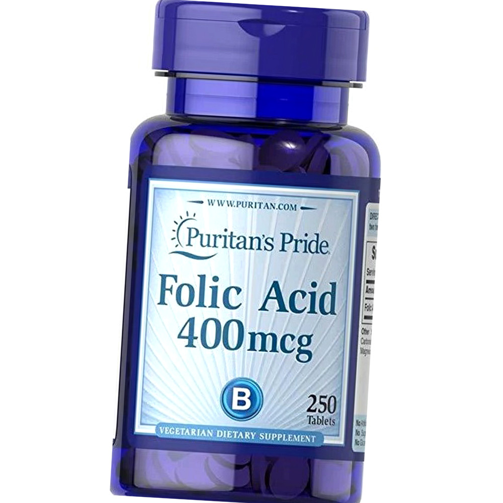 Фолієва кислота Puritan's Pride Folic Acid 400 mcg 250 таблеток