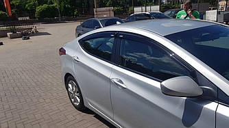 Вітровики (4 шт, Cobra) - Hyundai Elantra 2011-2015 рр.