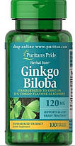 Гінгко білоба Puritan's Pride Ginkgo Biloba 120 mg 100 кап, фото 3