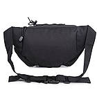 Тактична сумка поясна Fox -473 армійська сумка чорна на плече повсякденна, тактичні сумки чорні Fox, фото 2