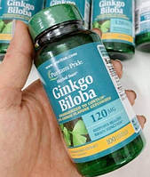 Гингко билоба Puritan's Pride Ginkgo Biloba 120 mg 100 капсул