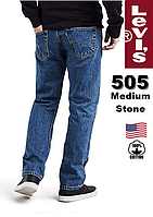 Джинсы мужские Levi's®505-4891(Medium Stone)/ W30xL30/ прямой покрой / 100% хлопок / из США