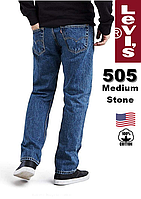 Джинси чоловічі Levi's®505-4891 (Medium Stone)/ W30xL30 /прямий крій/100% бавовна/с США