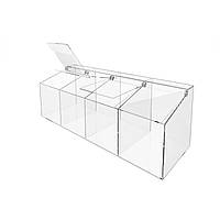 Диспенсер EKOSTAR для мармеладів, снеків, горіхів 4 комірки