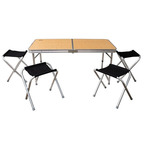 Набір меблів Tramp МДФ стіл 120х60х55/60/70 см + 4 табурети, фото 1