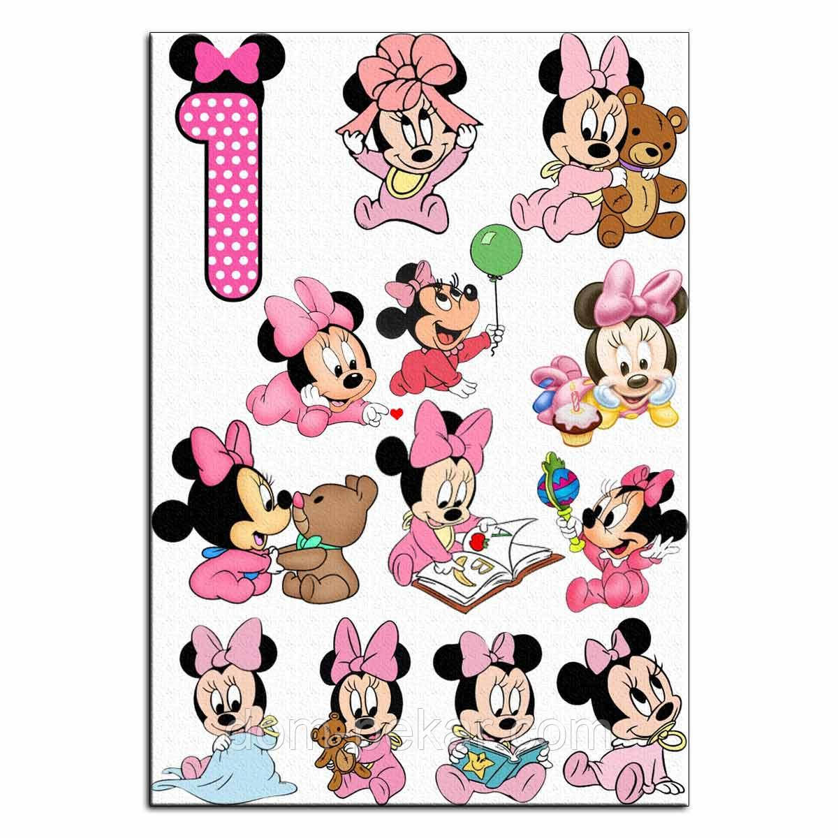 Минни Маус 4 вафельная картинка от интернет-магазина «Домашний Пекарь ...