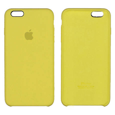 Чохол Silicone Case для Apple iPhone 6 Plus/6s Plus Canary yellow, фото 2