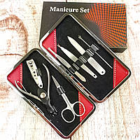 Набор для маникюра и педикюра Manicure Set из 7 инструментов в футляре Живые фото