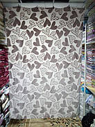 Плед з флісу Серця бежеві (200х220), фото 2